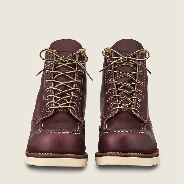 Heritage Støvler Herre - Red Wing Classic Moc - 6-Inch Mesa Læder - Bordeaux - SATKRJ-281